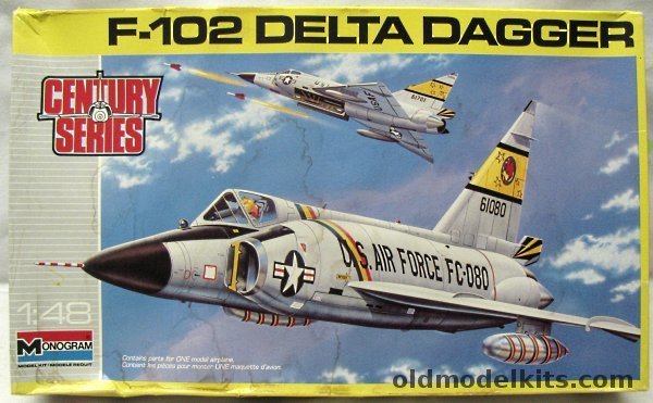 Monogram 1/48 F-102 Delta Dagger - Century Series, 5827 plastic model kit